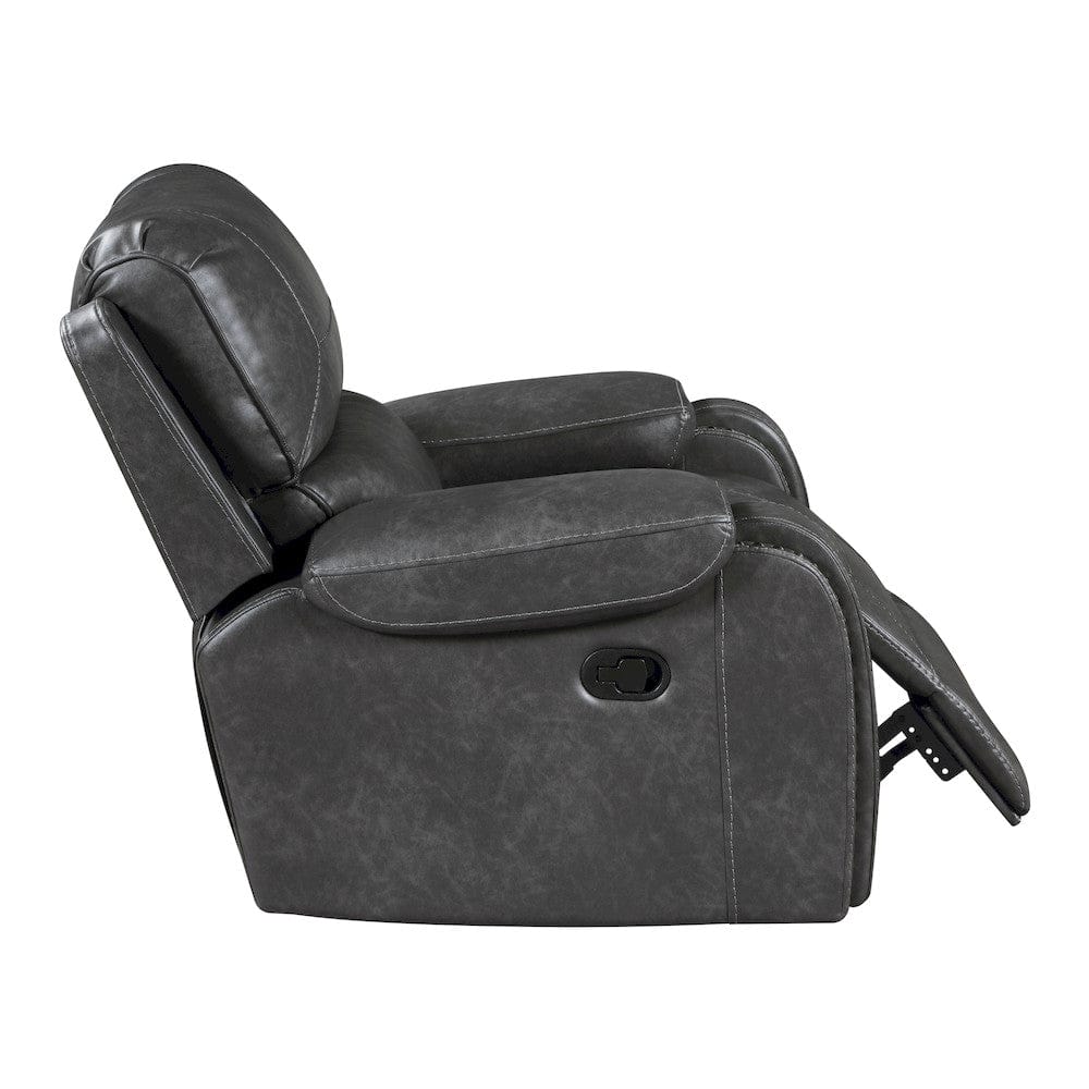 Homelegance  - Newnan Swivel Glider Reclining Chair in Gray - 8549GRY-1  view 8