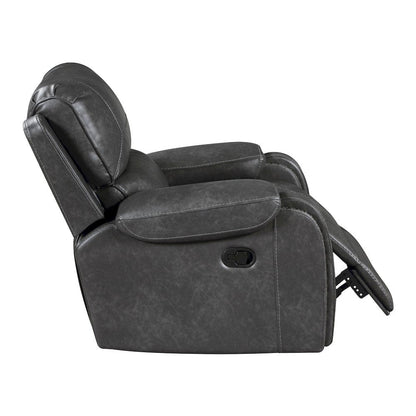Homelegance  - Newnan Swivel Glider Reclining Chair in Gray - 8549GRY-1  view 8