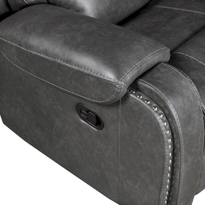 Homelegance  - Newnan Swivel Glider Reclining Chair in Gray - 8549GRY-1  view 10