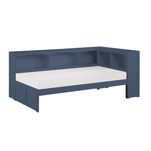 Homelegance  - Nora Twin Bookcase Corner Platform Bed - B2083BUBC-1BCx  view 1