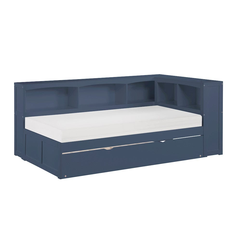 Homelegance  - Nora Twin Bookcase Corner Platform Bed - B2083BUBC-1BCx  view 5