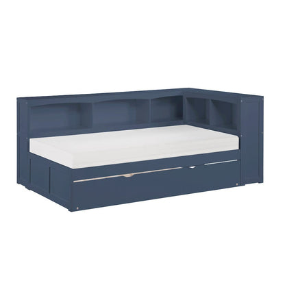 Homelegance  - Nora Twin Bookcase Corner Platform Bed - B2083BUBC-1BCx  view 5