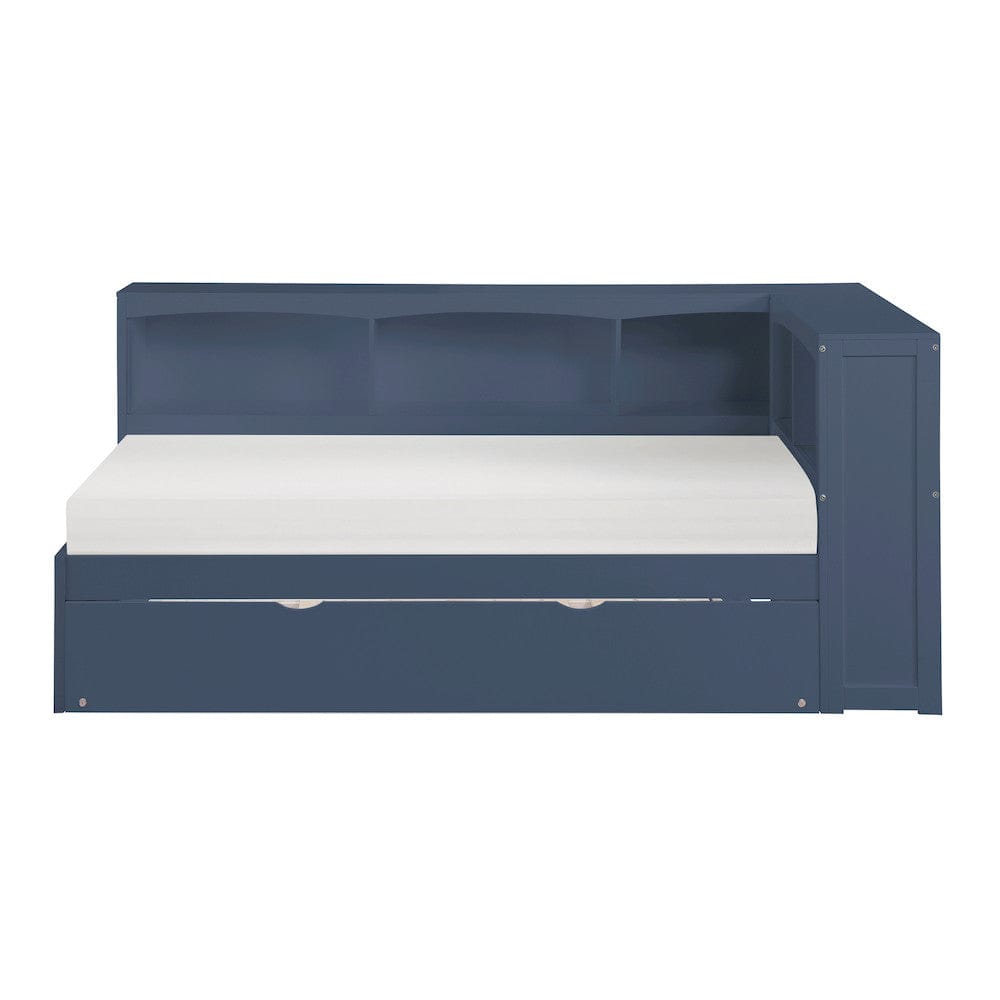 Homelegance  - Nora Twin Bookcase Corner Platform Bed - B2083BUBC-1BCx  view 6
