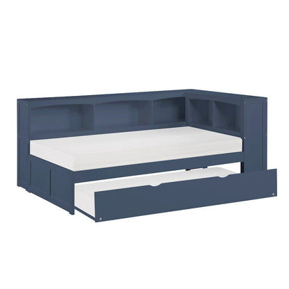Homelegance  - Nora Twin Bookcase Corner Platform Bed - B2083BUBC-1BCx  view 7