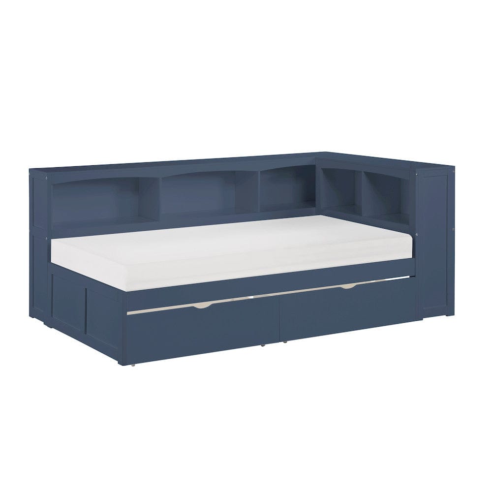 Homelegance  - Nora Twin Bookcase Corner Platform Bed - B2083BUBC-1BCx  view 8