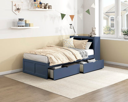 Homelegance  - Nora Twin Bookcase Platform Bed - B2083BUBC-1x  view 12