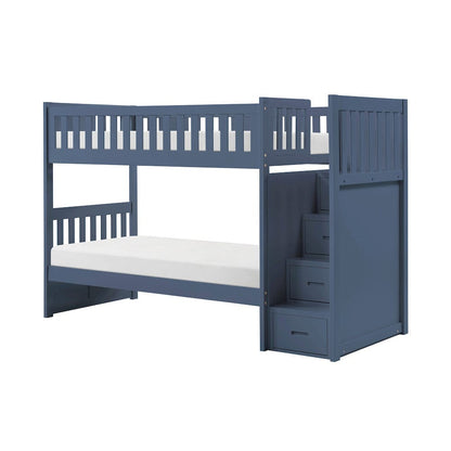 Homelegance  - Nora Twin/Twin Step Bunk Bed - B2083BUSB-1x  view 1