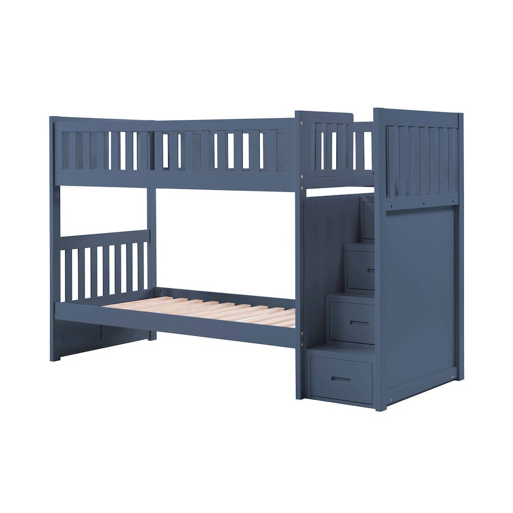 Homelegance  - Nora Twin/Twin Step Bunk Bed - B2083BUSB-1x  view 2