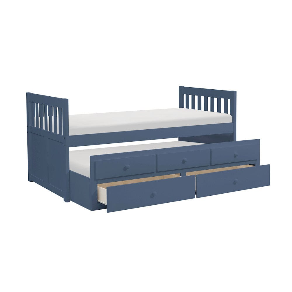Homelegance  - Nora Twin/Twin Trundle Bed - B2083BUPR-1x  view 5