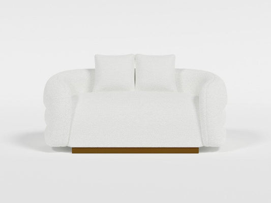 Homelegance  - Novella Love Seat in White - 8568WH-2  view 1