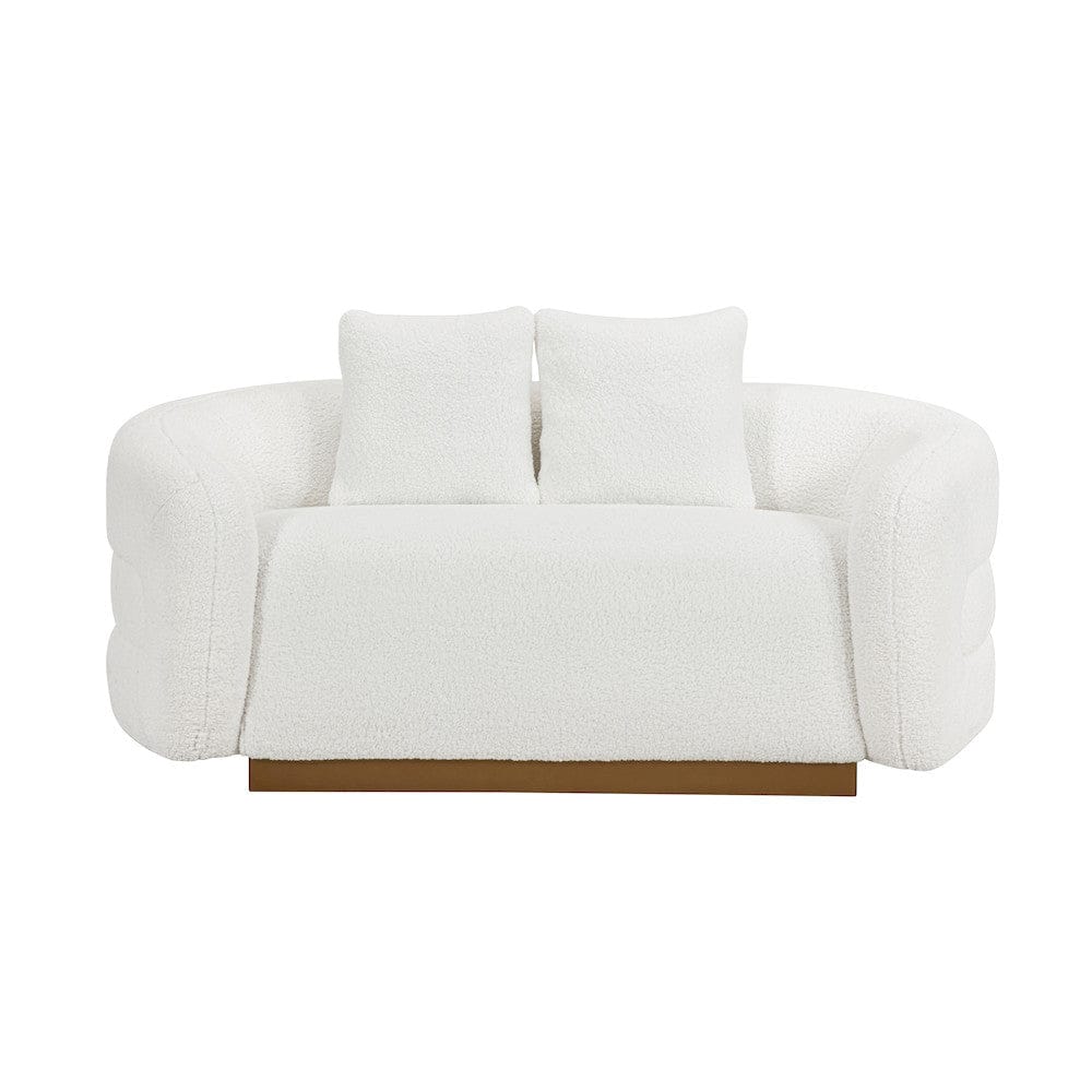 Homelegance  - Novella Love Seat in White - 8568WH-2  view 2