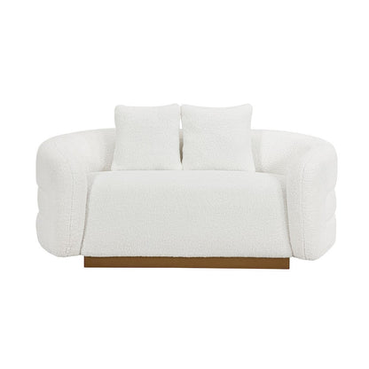 Homelegance  - Novella Love Seat in White - 8568WH-2  view 2