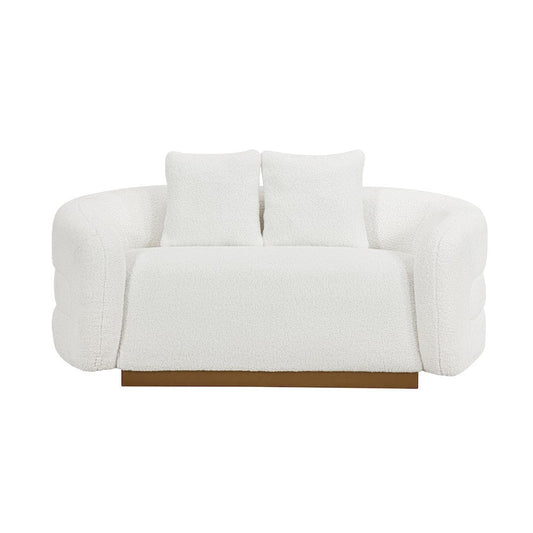 Homelegance  - Novella Love Seat in White - 8568WH-2  view 2