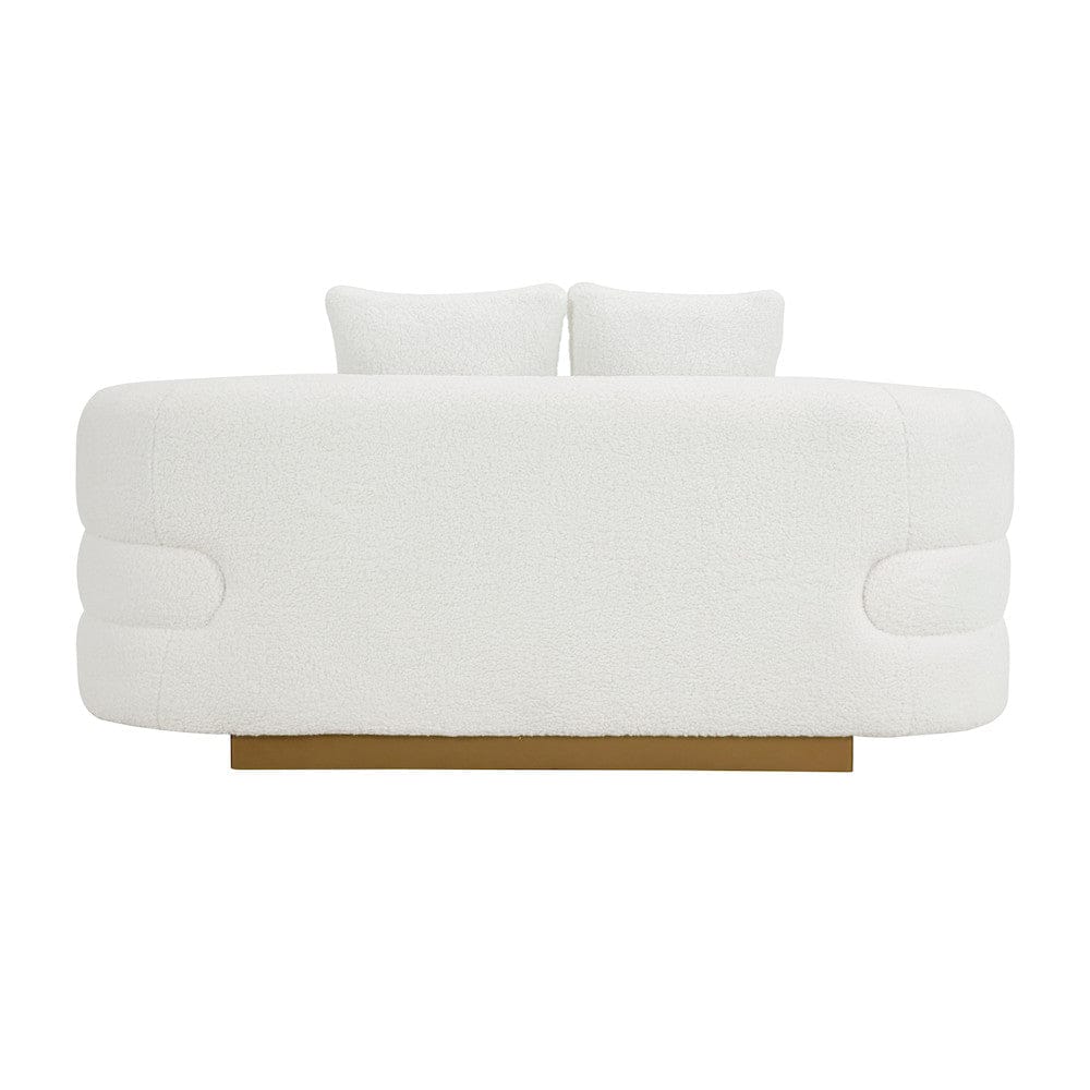Homelegance  - Novella Love Seat in White - 8568WH-2  view 3