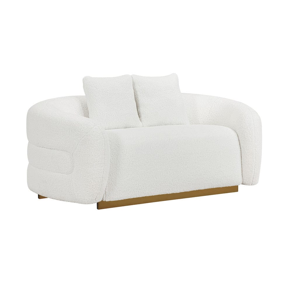 Homelegance  - Novella Love Seat in White - 8568WH-2  view 10