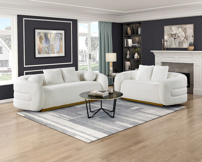 Homelegance  - Novella Sofa in White - 8568WH-3  view 8
