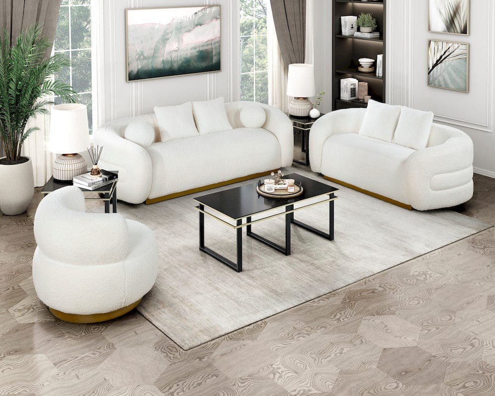 Homelegance  - Novella Sofa in White - 8568WH-3  view 11