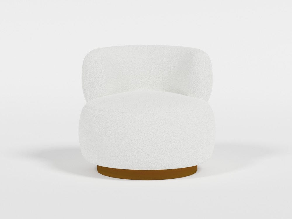 Homelegance  - Novella Swivel Chair in White - 8568WH-1  view 1