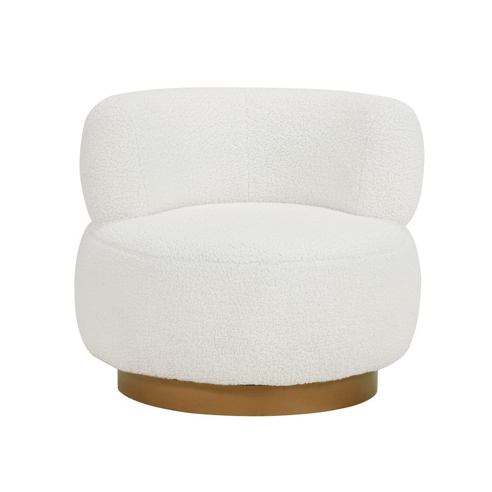 Homelegance  - Novella Swivel Chair in White - 8568WH-1  view 2