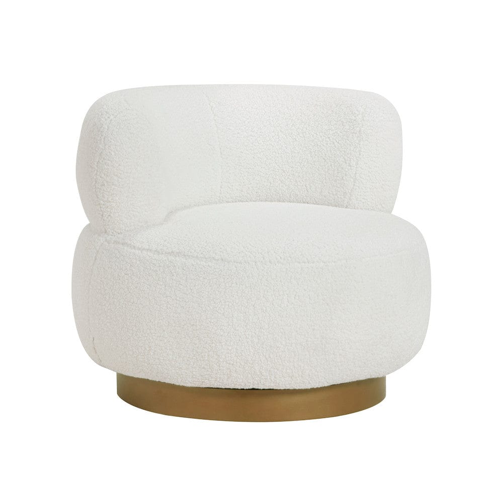Homelegance  - Novella Swivel Chair in White - 8568WH-1  view 3