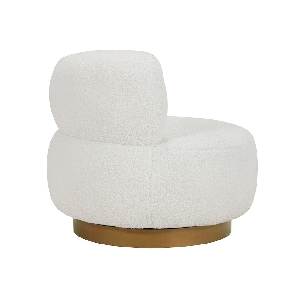 Homelegance  - Novella Swivel Chair in White - 8568WH-1  view 4