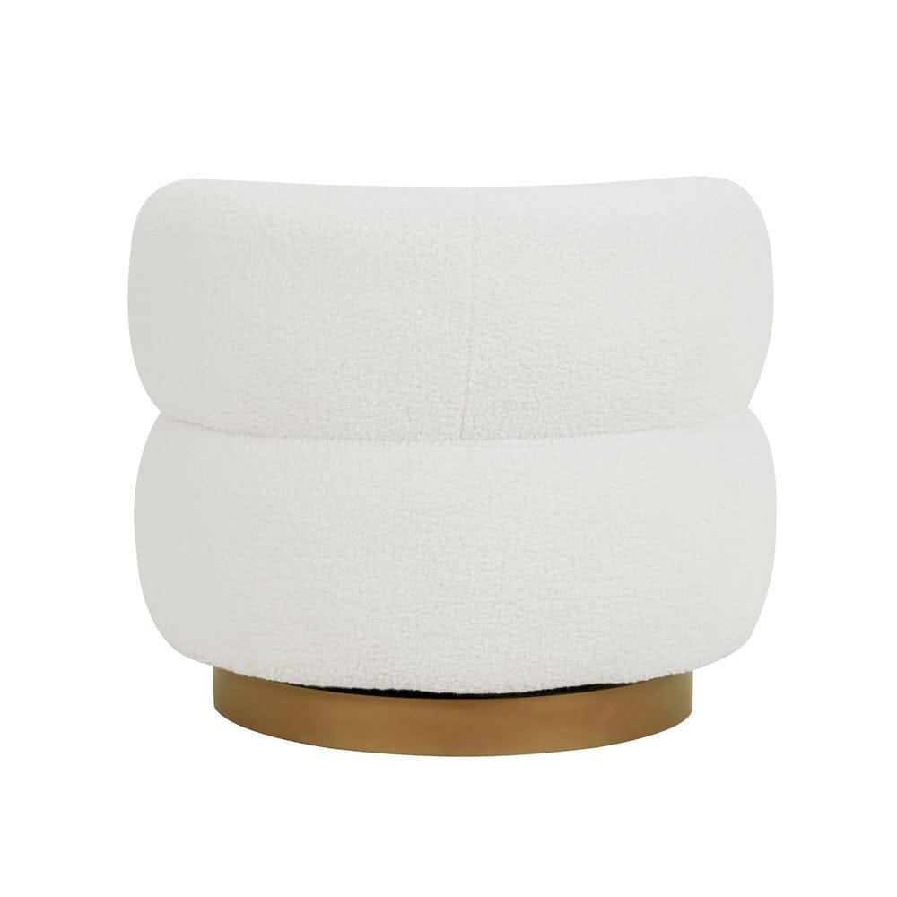 Homelegance  - Novella Swivel Chair in White - 8568WH-1  view 5