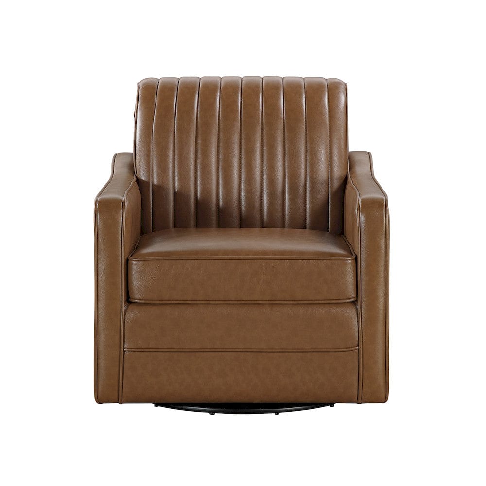Homelegance  - November Swivel Chair in Brown - 1257BR-1  view 1