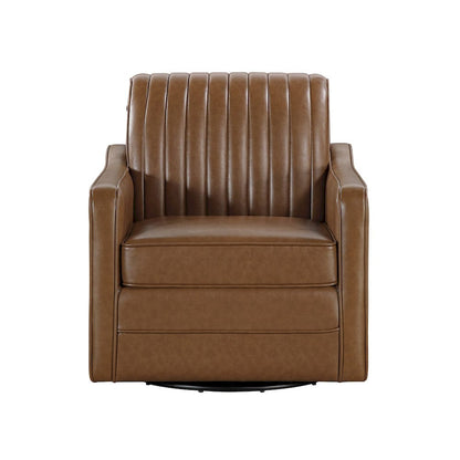 Homelegance  - November Swivel Chair in Brown - 1257BR-1  view 1