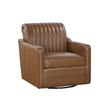 Homelegance  - November Swivel Chair in Brown - 1257BR-1  view 2