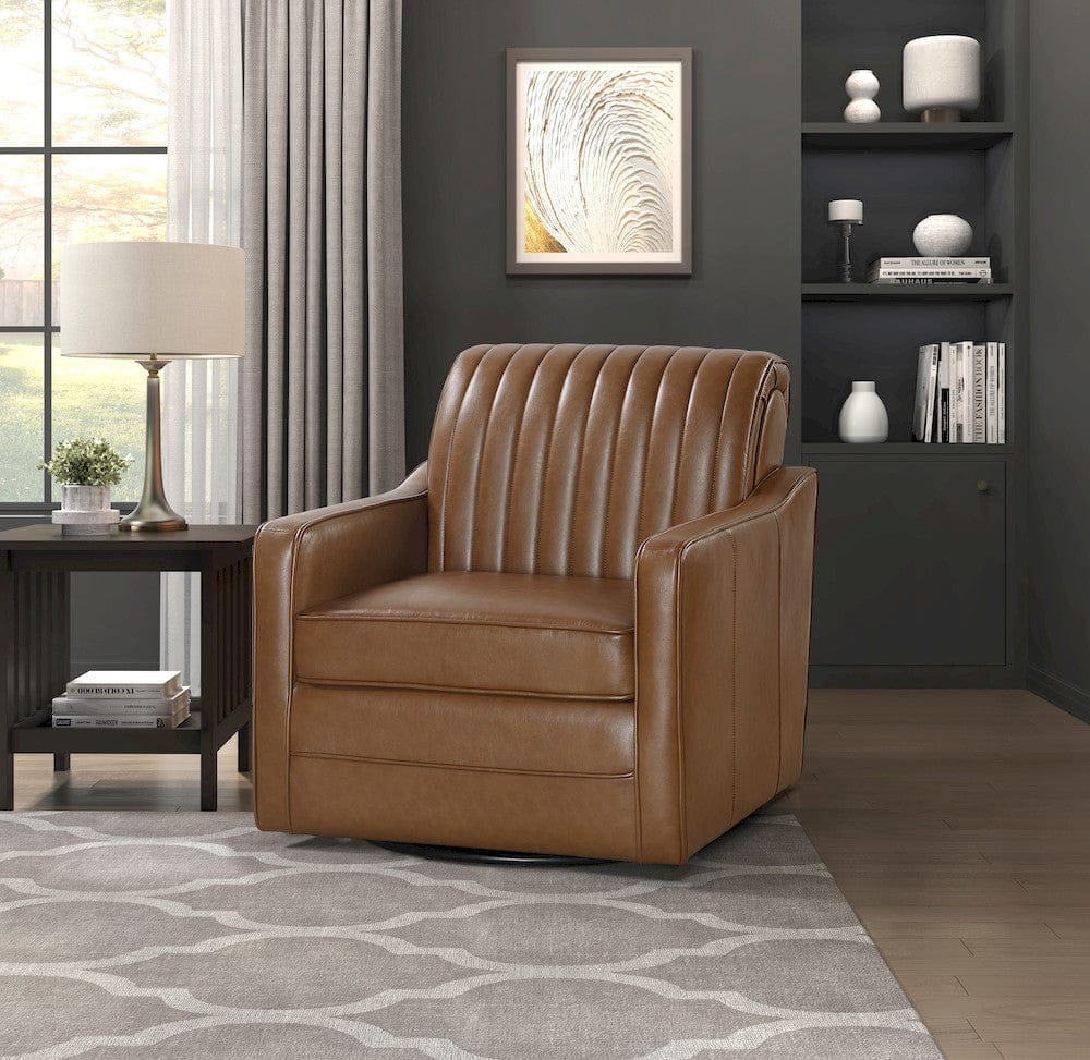 Homelegance  - November Swivel Chair in Brown - 1257BR-1  view 5