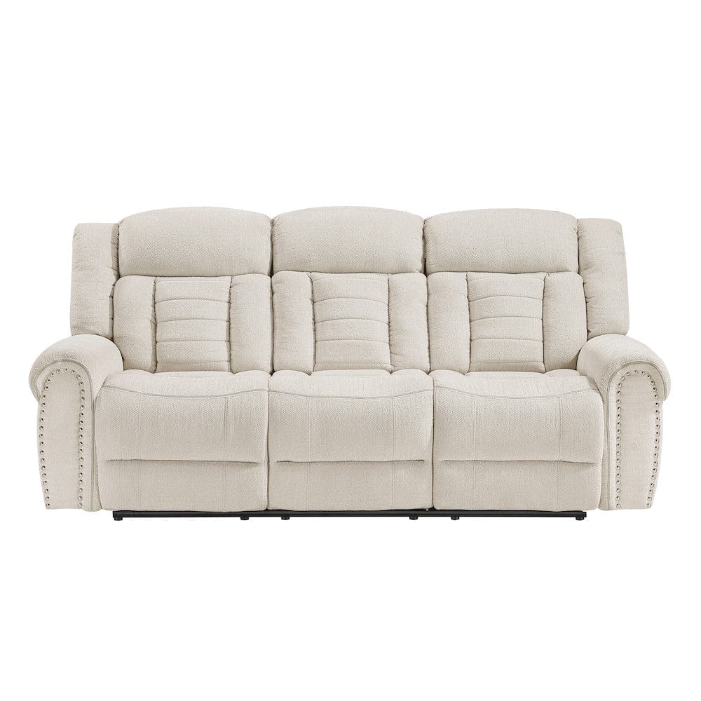 Homelegance  - Nutmeg Double Reclining Sofa in Beige - 9901BE-3  view 1