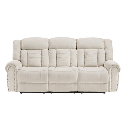 Homelegance  - Nutmeg Double Reclining Sofa in Beige - 9901BE-3  view 1