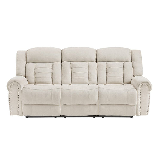 Homelegance  - Nutmeg Double Reclining Sofa in Beige - 9901BE-3  view 1