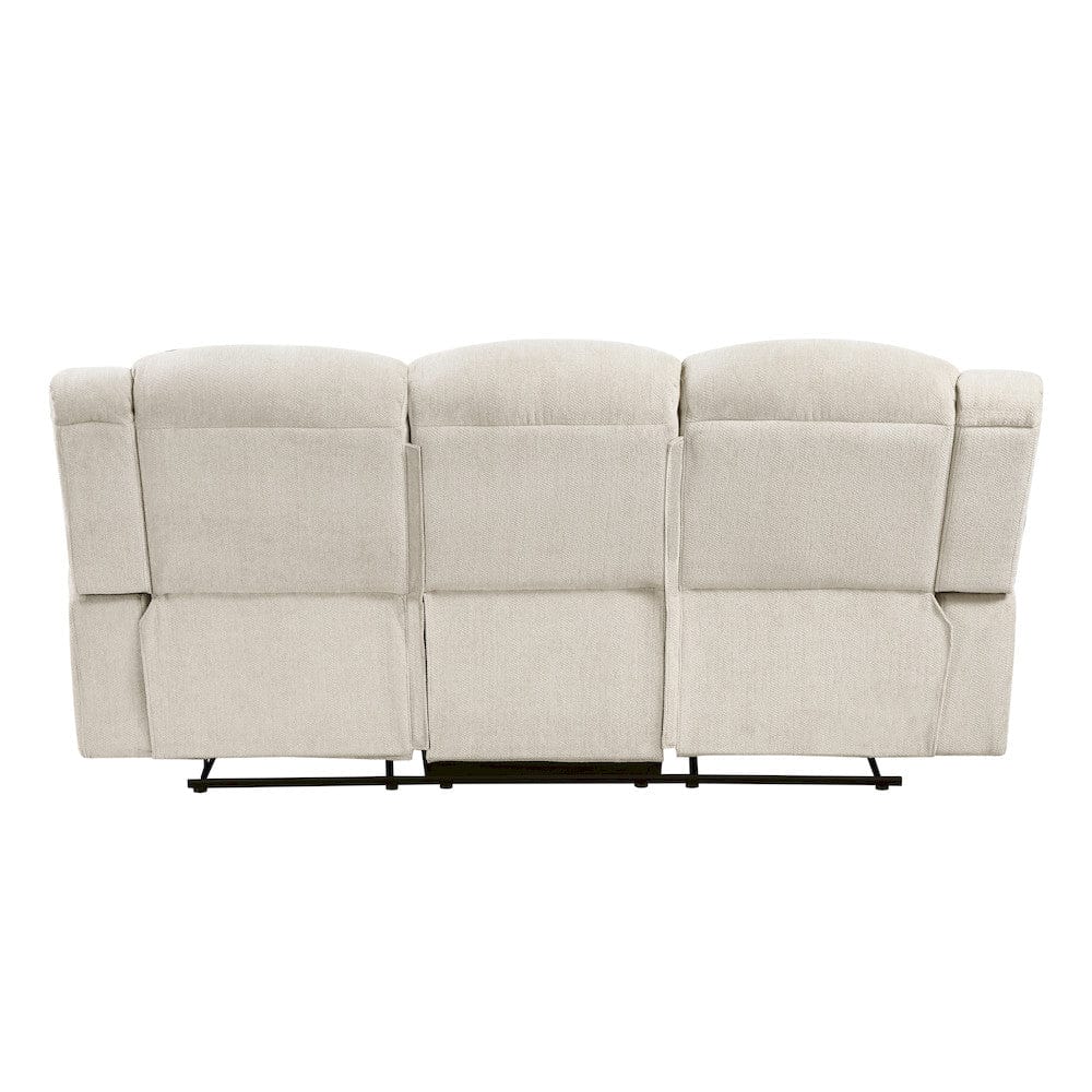 Homelegance  - Nutmeg Double Reclining Sofa in Beige - 9901BE-3  view 3