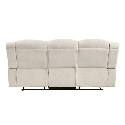 Homelegance  - Nutmeg Double Reclining Sofa in Beige - 9901BE-3  view 3
