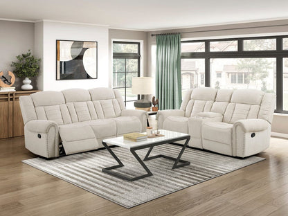 Homelegance  - Nutmeg Double Reclining Sofa in Beige - 9901BE-3  view 7