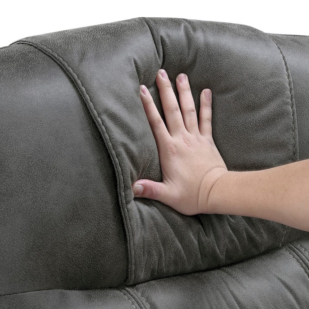 Homelegance  - Oberon Double Reclining Sofa in Dark gray - 9634DGY-3  view 9