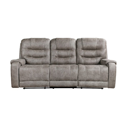 Homelegance  - Oberon Double Reclining Sofa in Grayish brown - 9634GBR-3  view 1