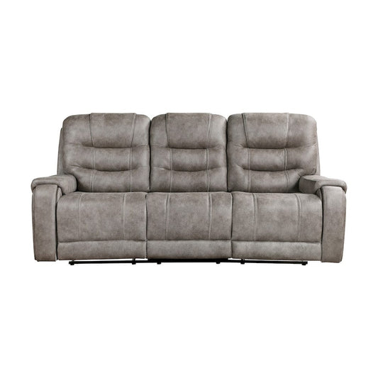 Homelegance  - Oberon Double Reclining Sofa in Grayish brown - 9634GBR-3  view 1