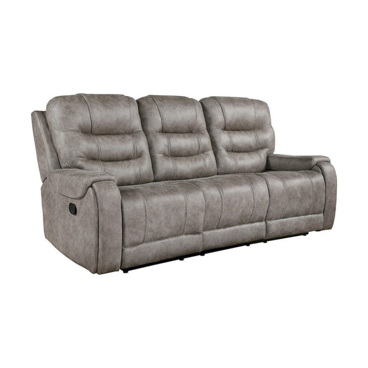 Homelegance  - Oberon Double Reclining Sofa in Grayish brown - 9634GBR-3  view 2