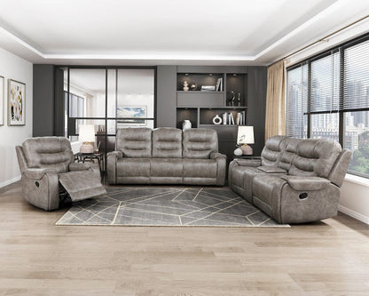 Homelegance  - Oberon Double Reclining Sofa in Grayish brown - 9634GBR-3  view 6