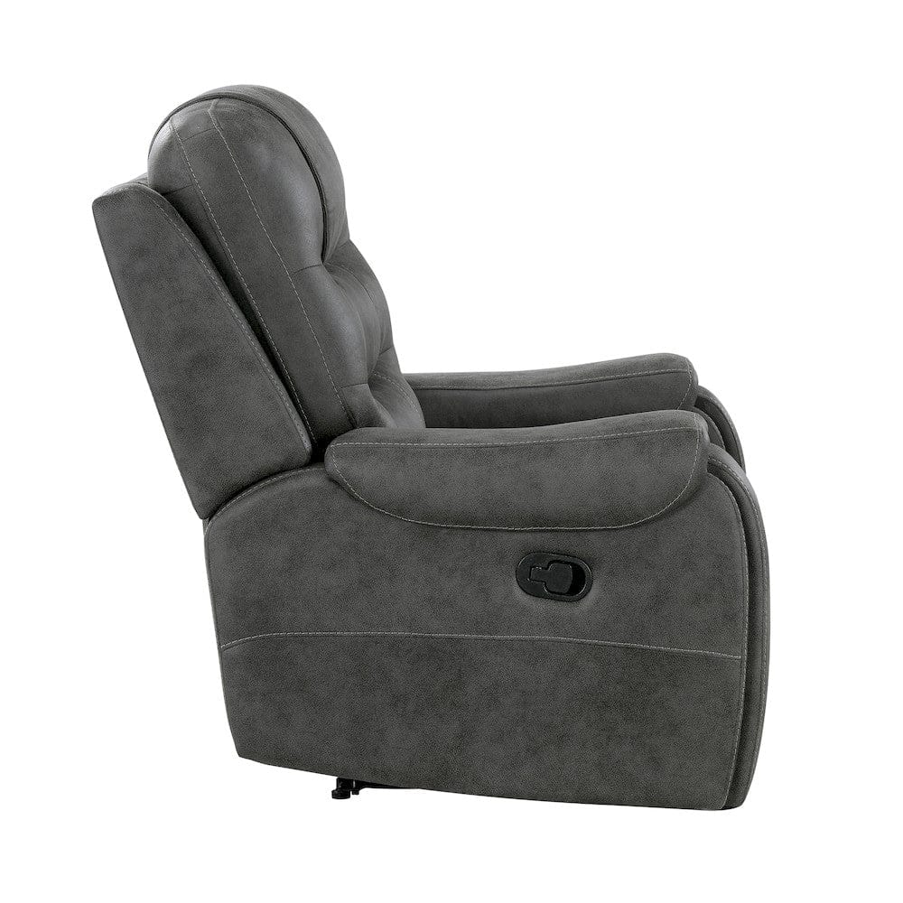 Homelegance  - Oberon Reclining Chair in Dark gray - 9634DGY-1  view 6
