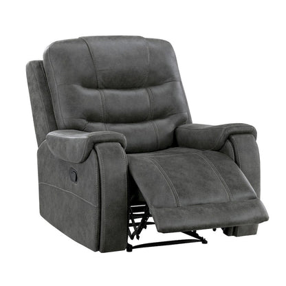 Homelegance  - Oberon Reclining Chair in Dark gray - 9634DGY-1  view 9