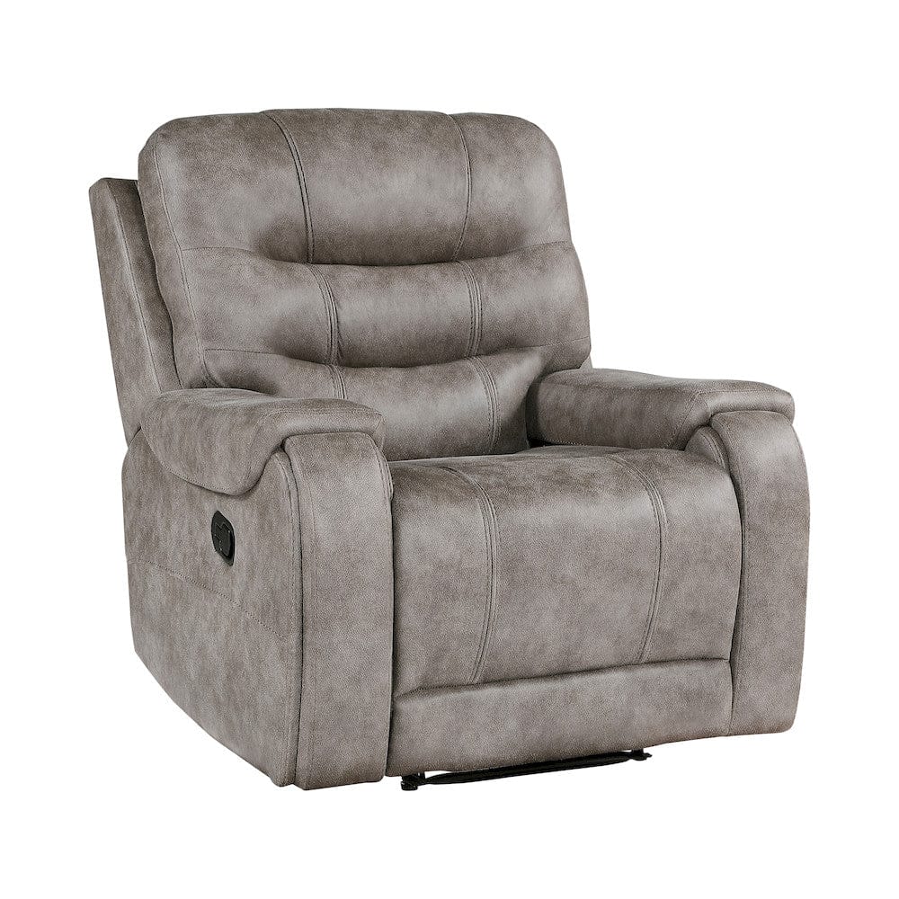 Homelegance  - Oberon Reclining Chair in Grayish brown - 9634GBR-1  view 1