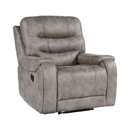 Homelegance  - Oberon Reclining Chair in Grayish brown - 9634GBR-1  view 1