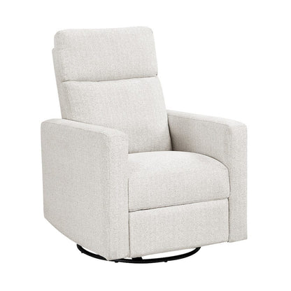 Homelegance  - Olathe Swivel Glider Reclining Chair in Newsprint - 9504NPF-1  view 3
