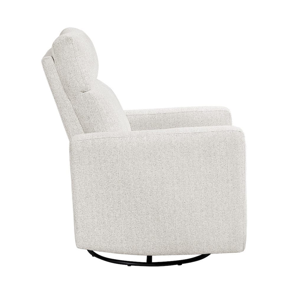 Homelegance  - Olathe Swivel Glider Reclining Chair in Newsprint - 9504NPF-1  view 4