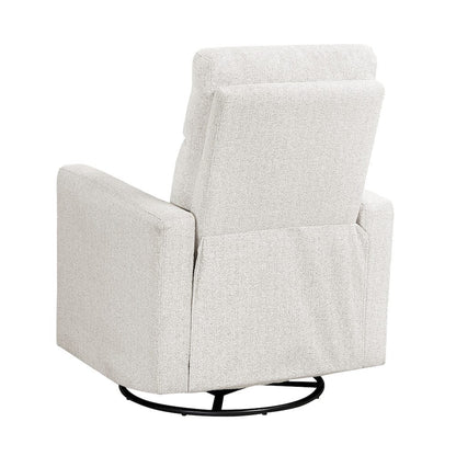 Homelegance  - Olathe Swivel Glider Reclining Chair in Newsprint - 9504NPF-1  view 5