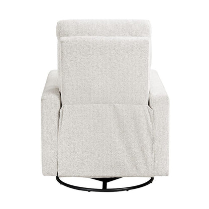 Homelegance  - Olathe Swivel Glider Reclining Chair in Newsprint - 9504NPF-1  view 6