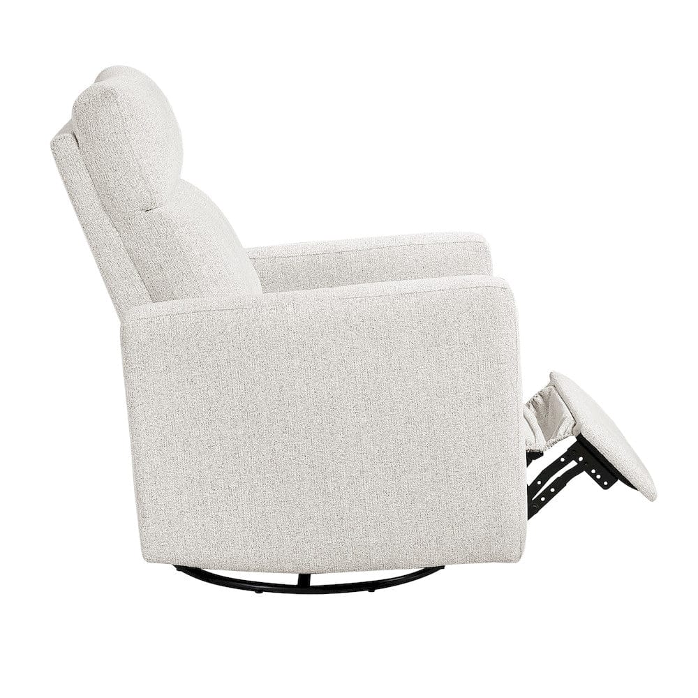 Homelegance  - Olathe Swivel Glider Reclining Chair in Newsprint - 9504NPF-1  view 8